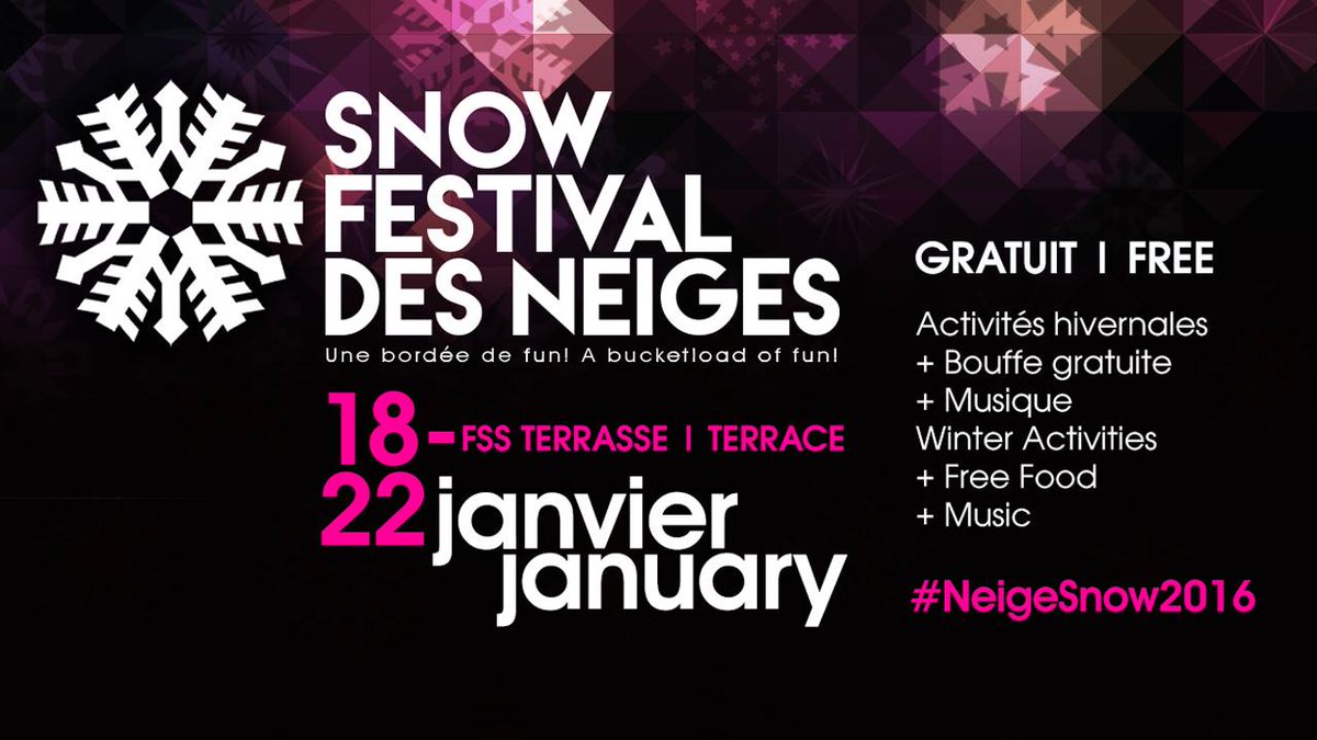 The countdown begins: 2 weeks until the #uOttawa 2016 Snow Festival! bit.ly/1Sxal2l