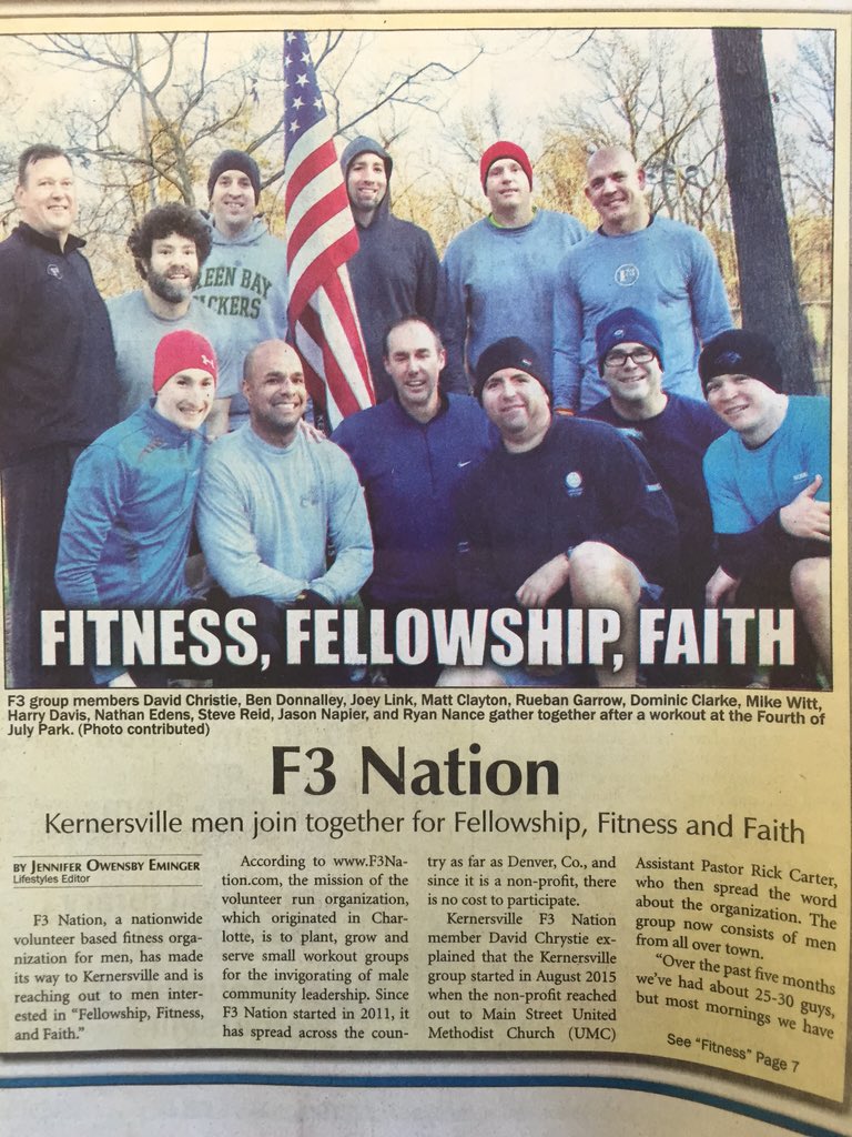 Our brothers in #K'Vegas getting some local press. Tclaps men

<a href="/F3Kernersville/">F3Kernersville</a> 
<a href="/F3Greensboro/">F3 Greensboro</a> 
<a href="/F3WinstonSalem/">F3 Winston Salem</a>