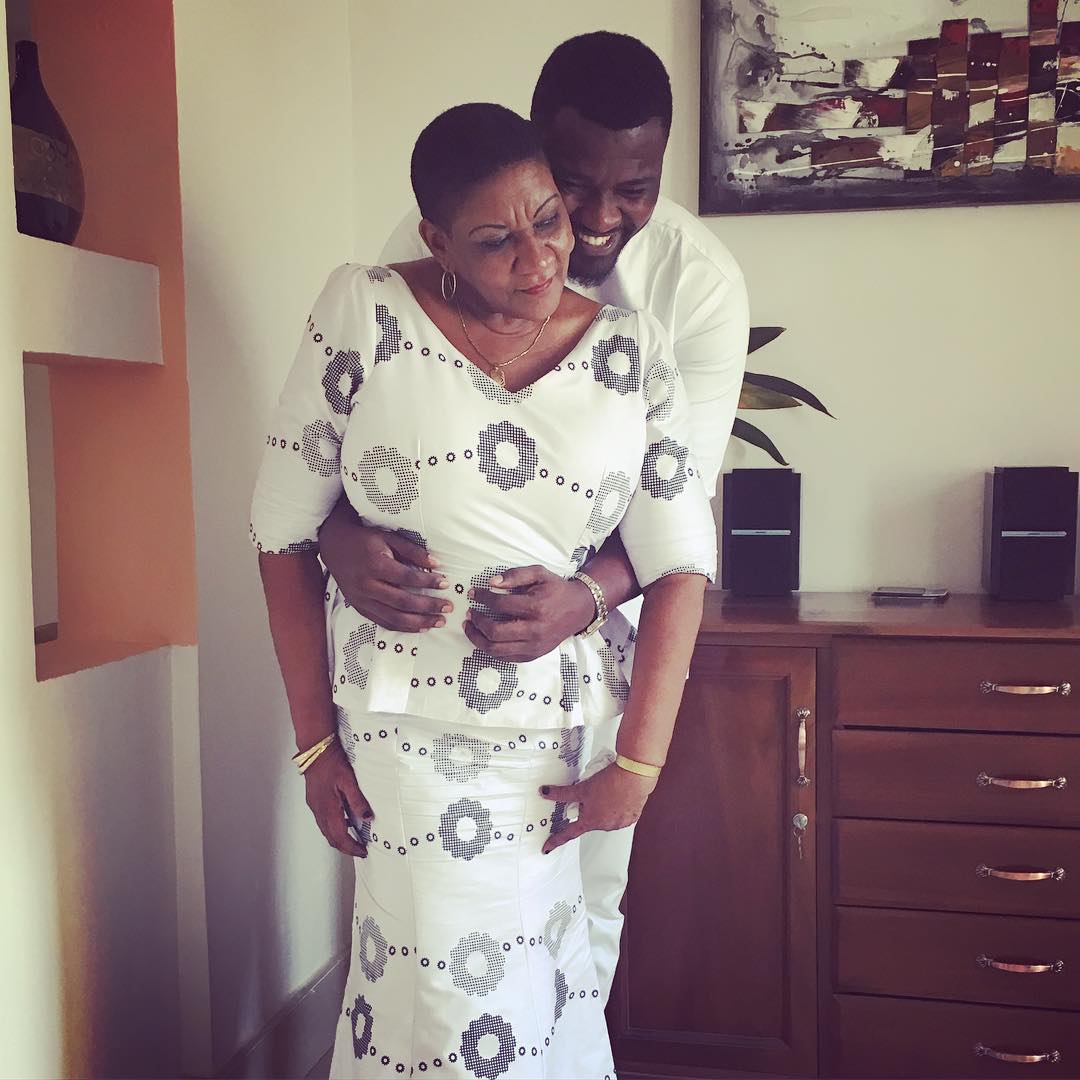 MrLinguai's tweet photo. John Dumelo with Mum who turns 64 years old. #meongh
 https://t.co/oBTR1LdodQ https://t.co/K1V1o53fvU