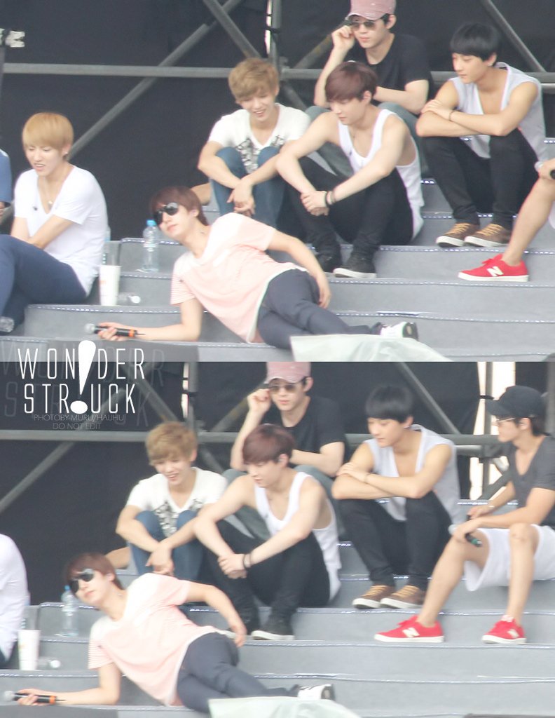 gaemguks's tweet photo. remember when kyu scratched his ass right in front of exo lmfao https://t.co/RPqmOaY3Rh