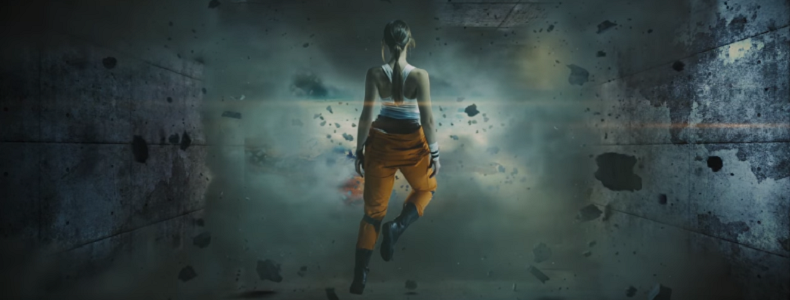 gmw3_'s tweet photo. Chell, is that you? The new @HTCVive trailer features a very noticable #Portal addition: https://t.co/C8LcudjGoL https://t.co/P8AoOdgYWE