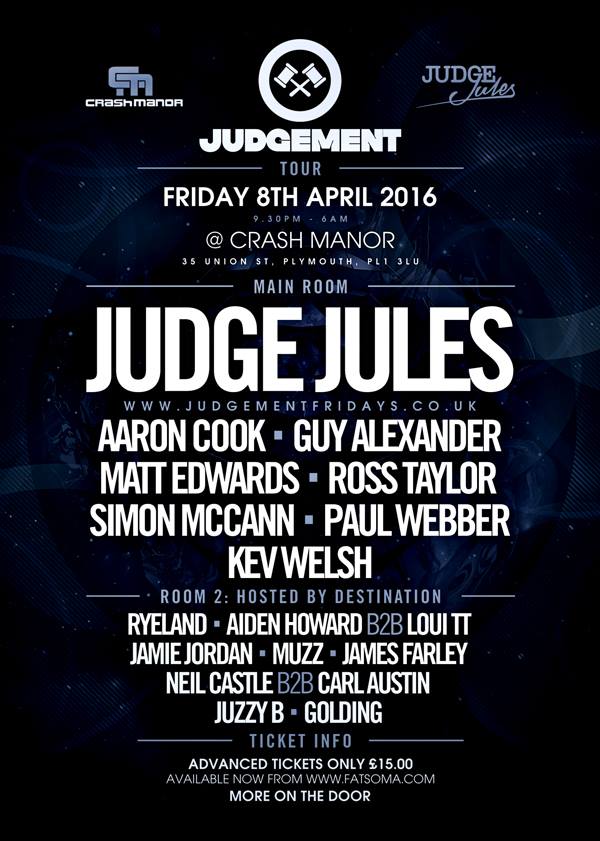 DjMattEdwards's tweet photo. @JudgementFriday's Hit's Crash Manor Night Club with @RealJudgeJules on Friday 8th April,  https://t.co/TgUzOh295d https://t.co/fEddV9mzDO