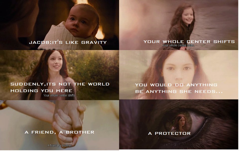 Hey it's me Nessie this is me and my Jacob when he imprinted on me I love you <a href="/PCanineBackUp/">Jacob Black</a> forever ❤️❤️❤️