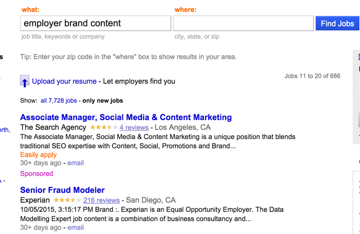 I’d say <a href="/Experian/">Experian</a> pretty much nailed the necessary qualifications for an employer branding pro...