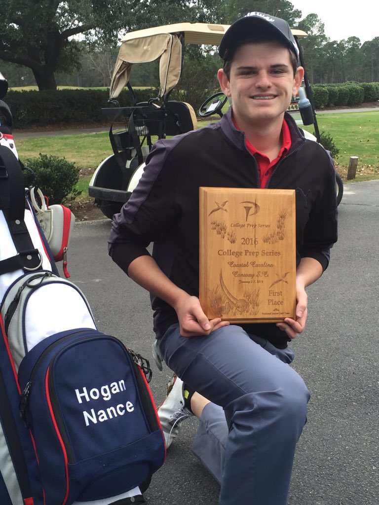 CLT_GolfGuy's tweet photo. Solid win for my son on a wet track that doesn't suit his eye. So proud. @NJGT1 #HacklerCourse #CollegePrepSeries https://t.co/ikqej3r0hC