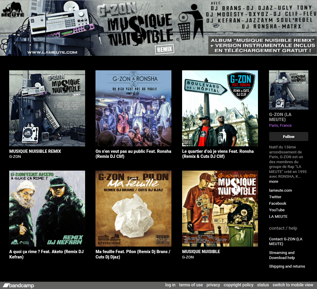 lameute's tweet image. Tu cherches du real shit ??? Ça se passe par la ==&amp;gt; G-ZONDELAMEUTE.BANDCAMP.COM