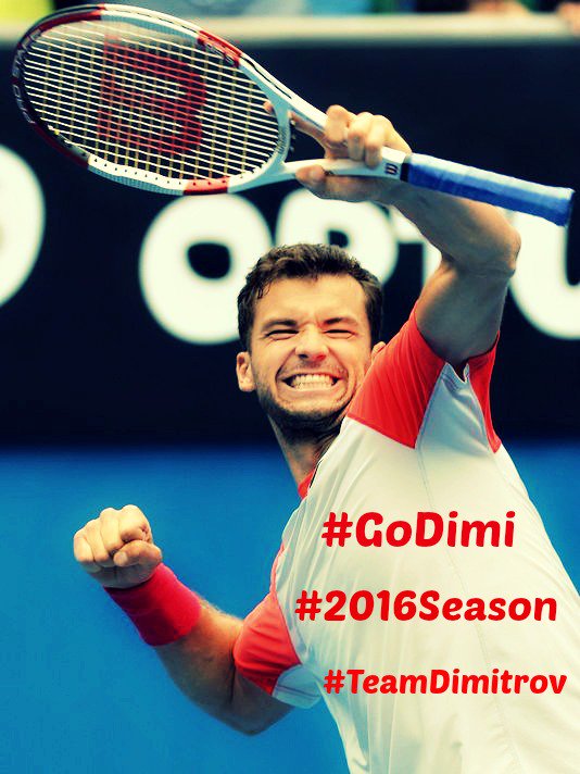 DomiOpala's tweet photo. #GoDimi All the best for this 2016 tennis season! Believe in You!
#SupportAlways #TeamDimitrov @GrigorDimitrov 💪💪💪❤ https://t.co/VwkdTyYxPk
