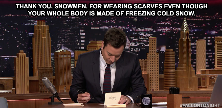 Thank you, snowmen... ⛄️ ❄️ nbc.com/the-tonight-sh…