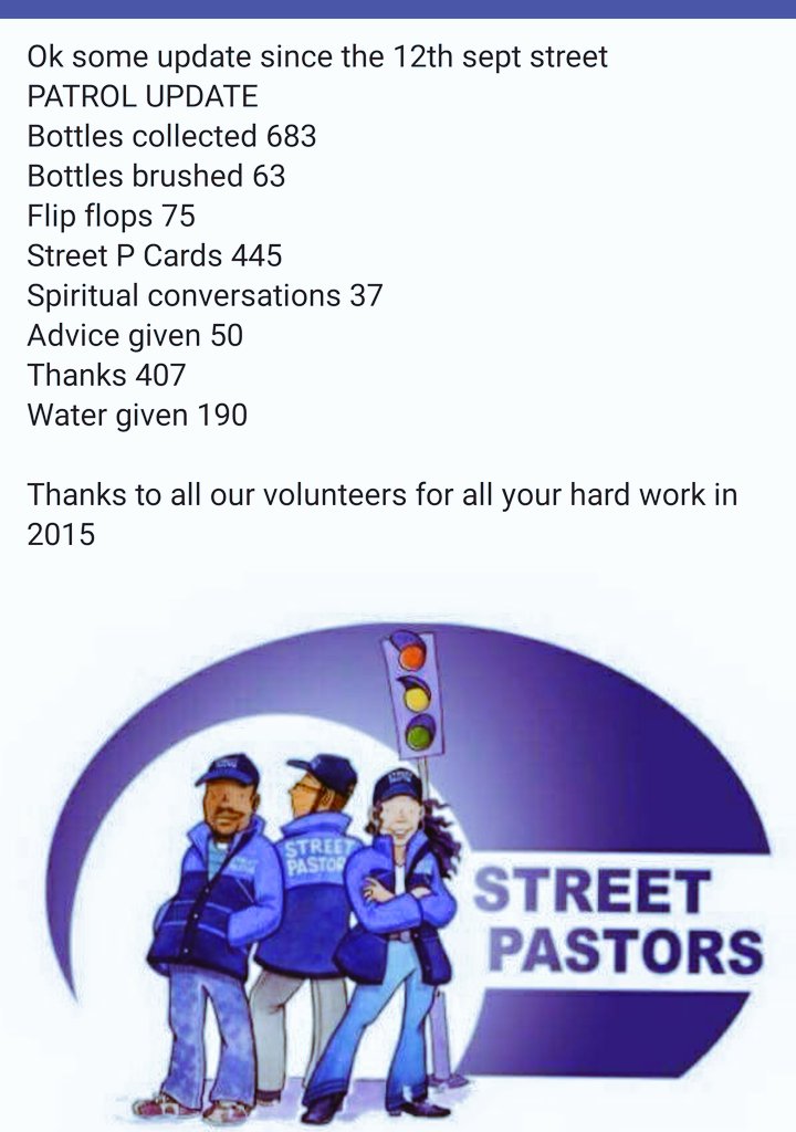 ArdsSTPastors's tweet photo. Update! 
#streetpastors #Newtownards https://t.co/gZevAOhtio