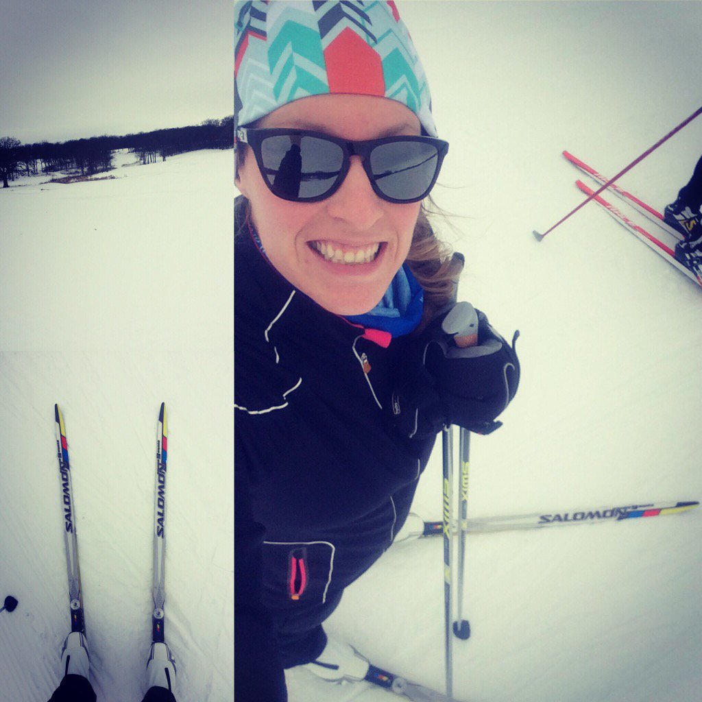 kristyjuno's tweet photo. Cross country ski season is on! Two skis down, LOTS of work to do :) #universityridge #skihappy https://t.co/uA9zS3XRvn