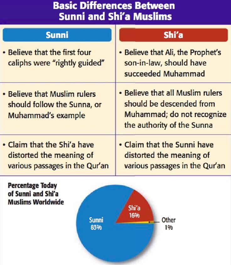 Nemy Banthia On Twitter Basic Differences Between Majority Sunni 85 And Minority Shia 15 Muslims Saudiarabia Islam Iran Https T Co 6bjlrgk87p