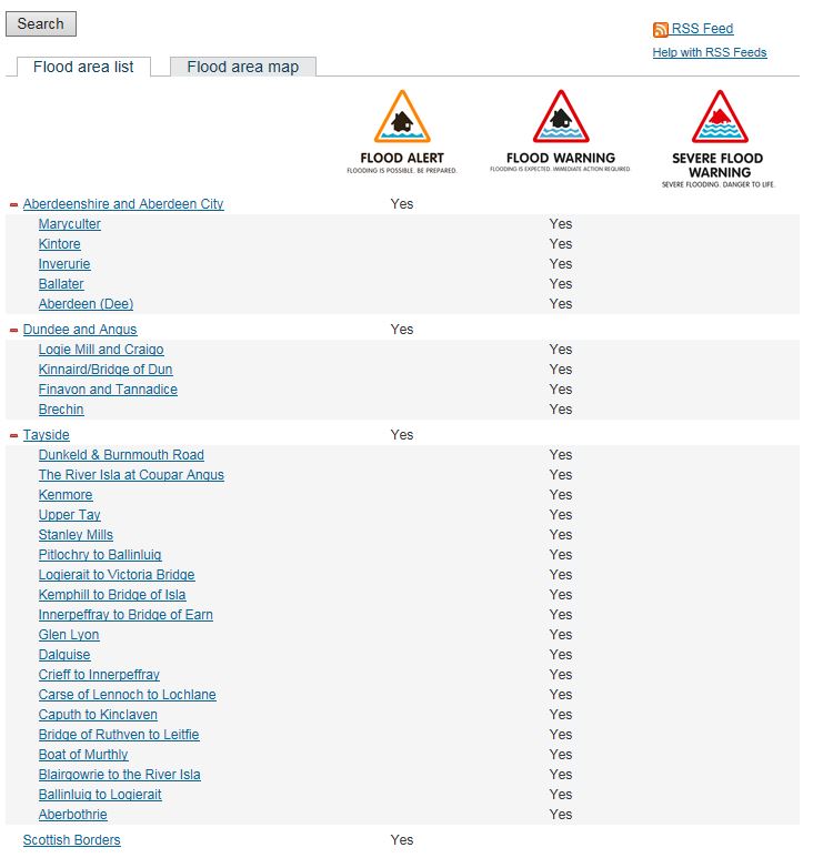 trafficscotland's tweet photo. Please remember to check the SEPA site regularly for new flood alert and flood warnings. https://t.co/vXvX4Lf7Kg https://t.co/4mW74MzM2m