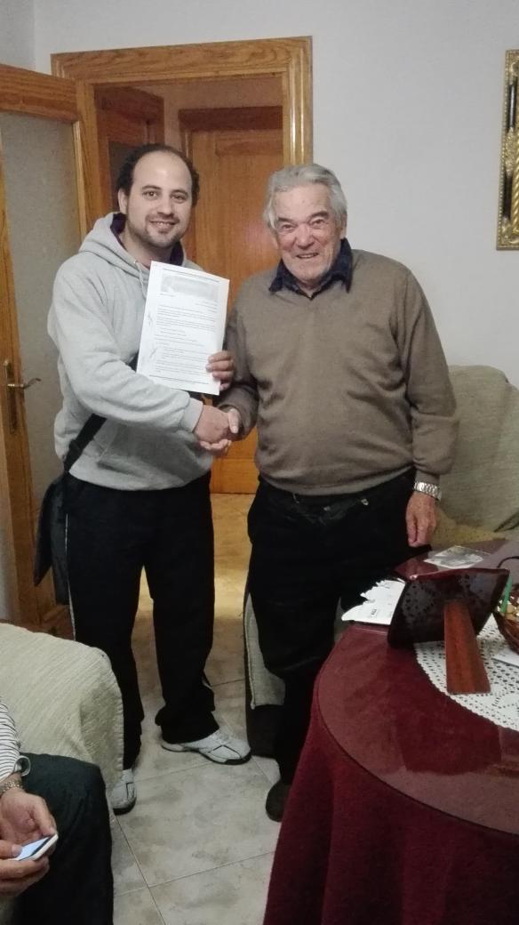 Comienza el 2016,con ilusión y ganas de crecer,hoy se ha cerrado el acompañamiento a la Hermandad de Jesús Nazareno