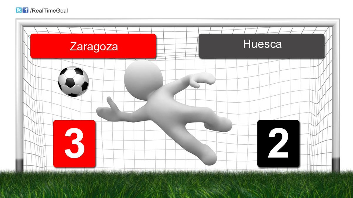 RealTimeGoal's tweet photo. #Zaragoza 3-2 #Huesca #Goal #HomeGoal #SoccerNews https://t.co/s02xUqXVra #LiveScores #Sport #Soccer https://t.co/JmvQU0GCkz
