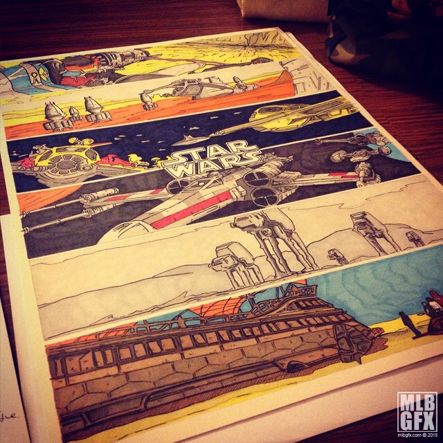 mlbgfx's tweet photo. Check out my @starwars wip artwork.!!
pencil, ink and pro-markers.
#theartistawakens #art #starwars #starwarsart https://t.co/eU7AgRU2Ap
