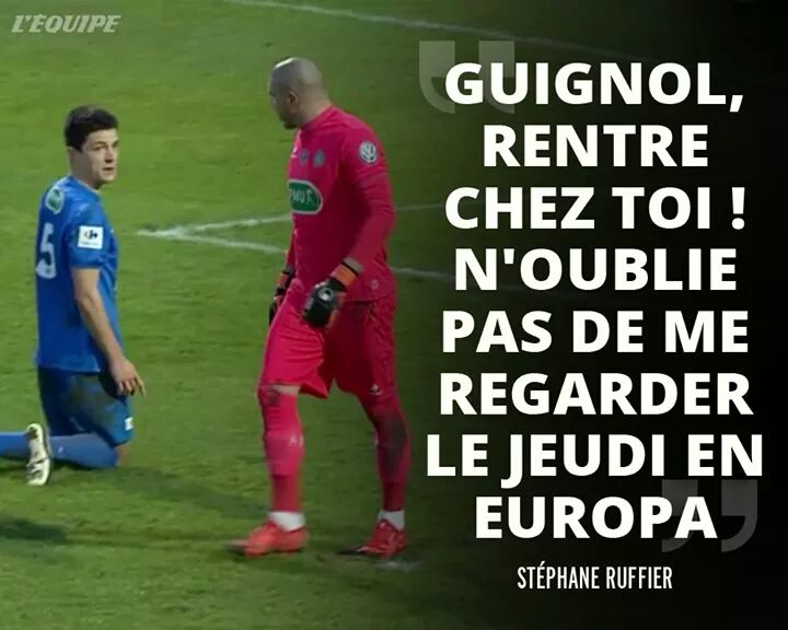 Bat_Mrtn's tweet photo. Connard fini putain. #Ruffier #PetiteSalope #RaonASSE https://t.co/BIMamw0n0y