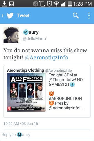 AeronotiqzInfo's tweet photo. 🔥#AEROFUNCTION TONIGHT🔥
Check out what the artists have to say about tonight! @thegrottofw 8PM by @AeronotiqzInfo! https://t.co/6ocQd7rJ3R