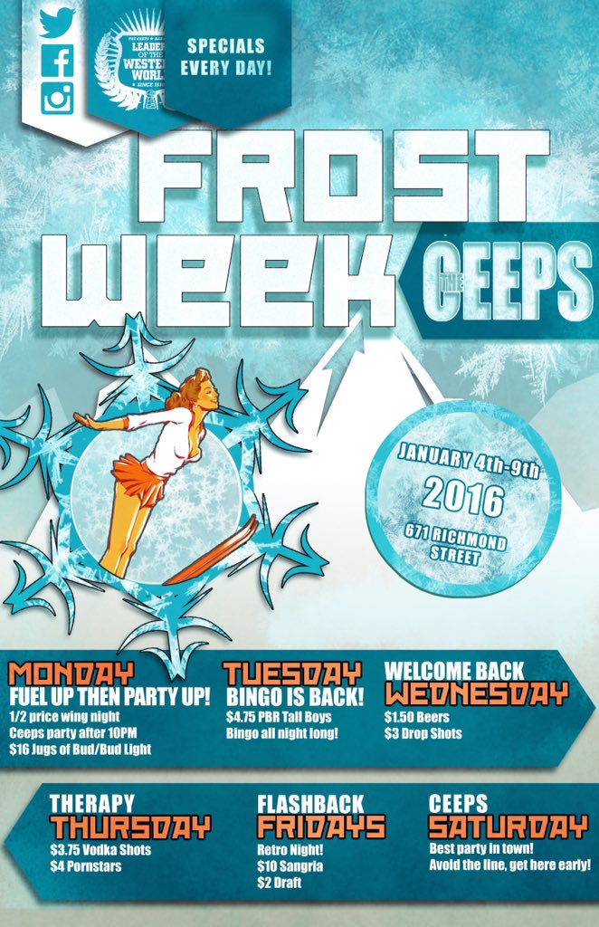 TheCeeps's tweet photo. We have the most Amazing Frost Week set up at UWO's favorite spot!!!! #uwo #westernu #frostweek2016 #fanshawe https://t.co/AhPmKcizf6