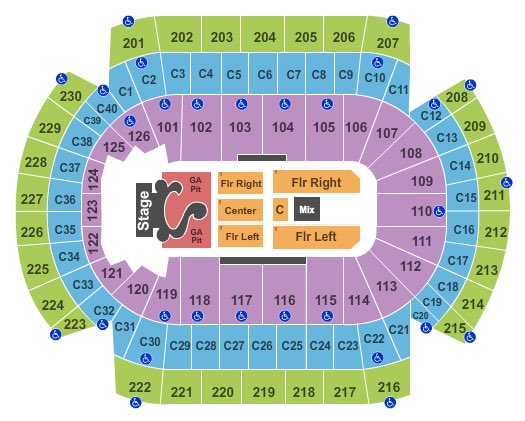 Bangerz Tour Seating Chart