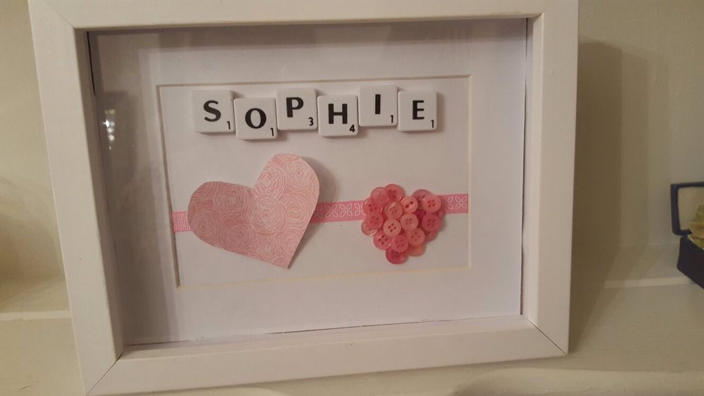 Beckysbuttonbox's tweet image. A beautiful frame for a customer ... Going to Scotland .... Order yours now 💝💝 £10 + pp