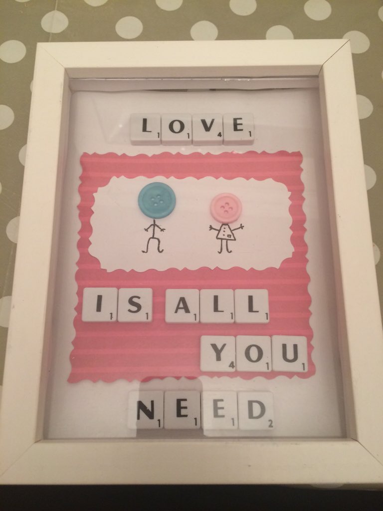 Beckysbuttonbox's tweet image. Valentine's Day frame ❤️❤️❤️❤️