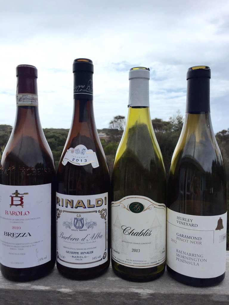 Yummy bbq beverages last night #rinaldi #brezzabarolo #hurleygaramond #aireysinlet