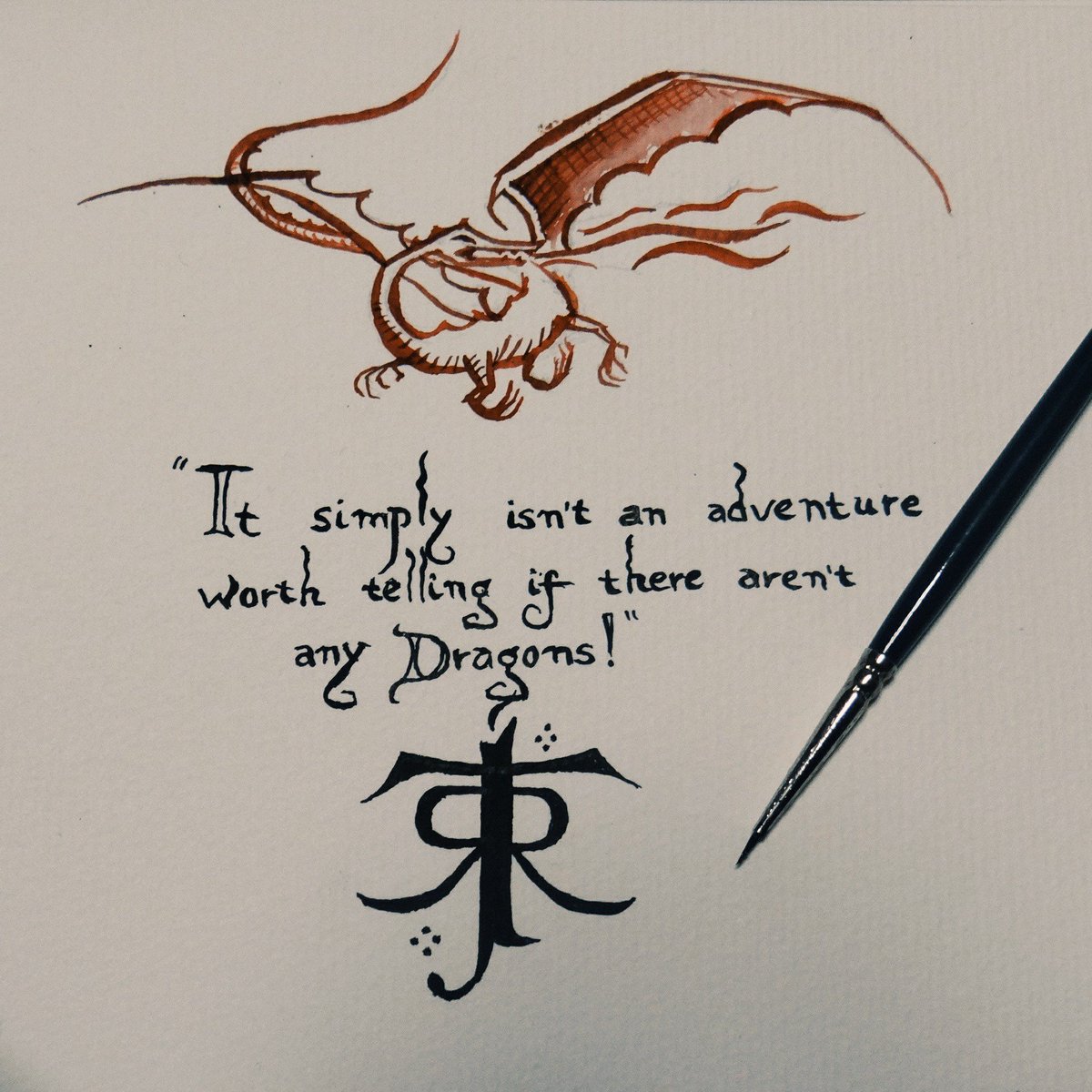 diananevesketch's tweet photo. Happy Birthday to the greatest inspiration... Professor Tolkien #tolkien #TolkienToast https://t.co/AJX1gqZ61C