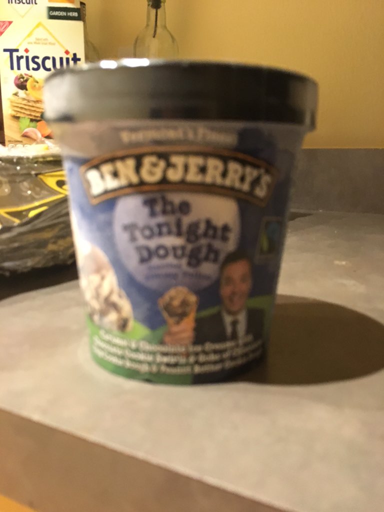MindySue24's tweet photo. @jimmyfallon -I used to think it was just our natural beauty &amp; talent we had in common, but there's more! #ben&amp;jerry https://t.co/LoA8FuyOFe