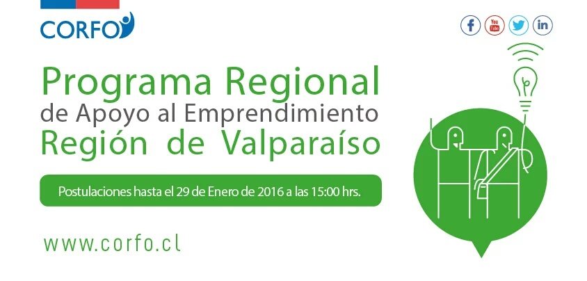 fdovicencio's tweet photo. Si tienes un emprendimiento innovador en Fruticultura Sustentable e Industria Creativa postula #PRAE #Valpo @Corfo https://t.co/L9HaVQW9Jd
