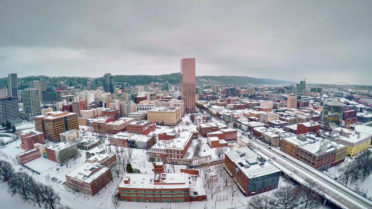 #Portland, you were magical today. #snow
