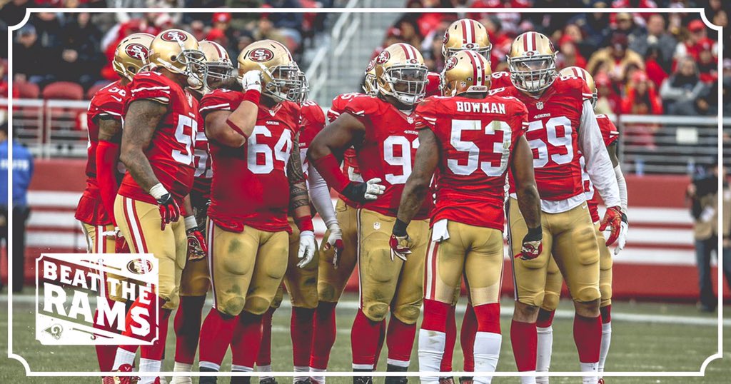 49ers's tweet photo. Big 3rd down stop! 💪🏽 #STLvsSF https://t.co/Fr3UbQH1VF