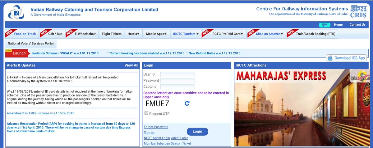 3/3Backed by solid tec,IRCTC has emerged the largest single destination in the country to book tickets for trains.