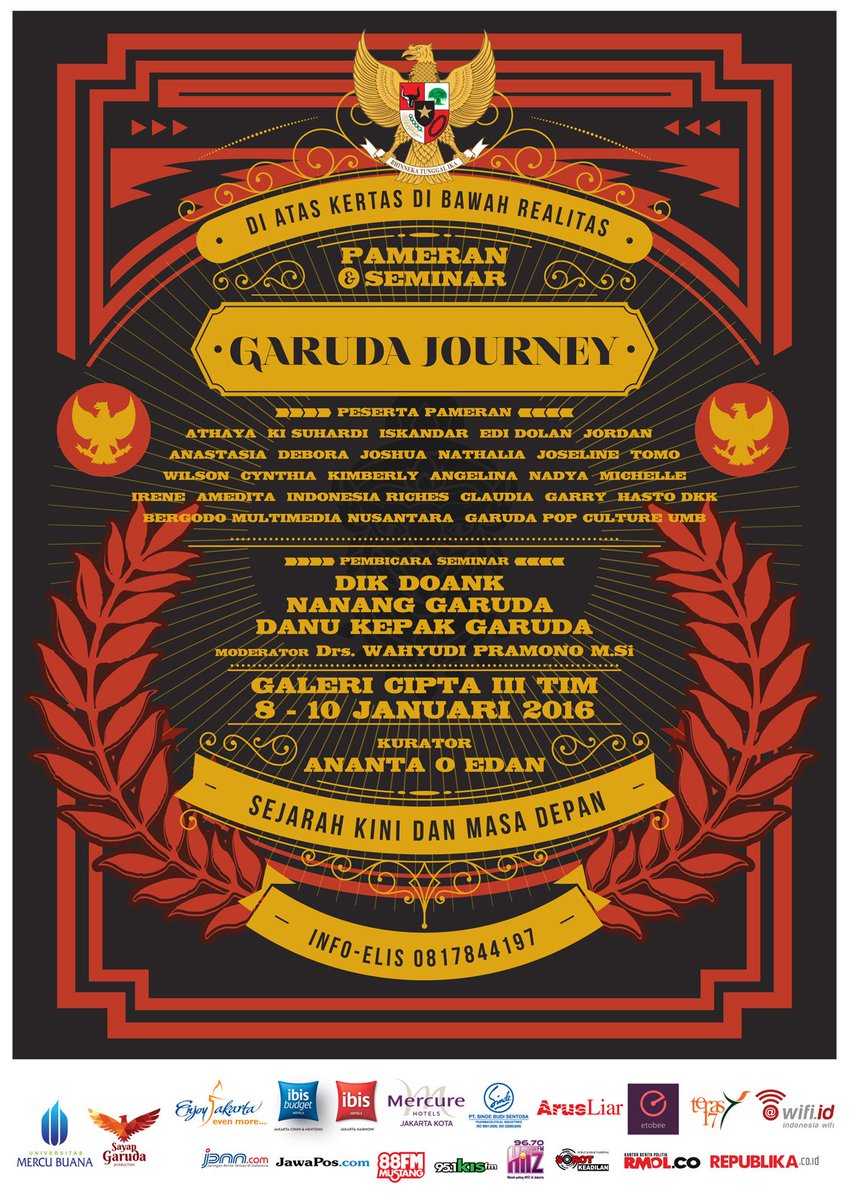 Event Seru!! Pameran &amp; Seminar tentang transformasi dan perjalanan Lambang Negara Garuda Pancasila <a href="/garudajourney/">GarudaJourney</a>