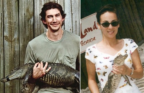 Pillownaut's tweet image. Adam Driver and I hold alligators. Do *you* hold alligators? Yeah, see, you&apos;re not evil enough. #KyloRen #DarthGator