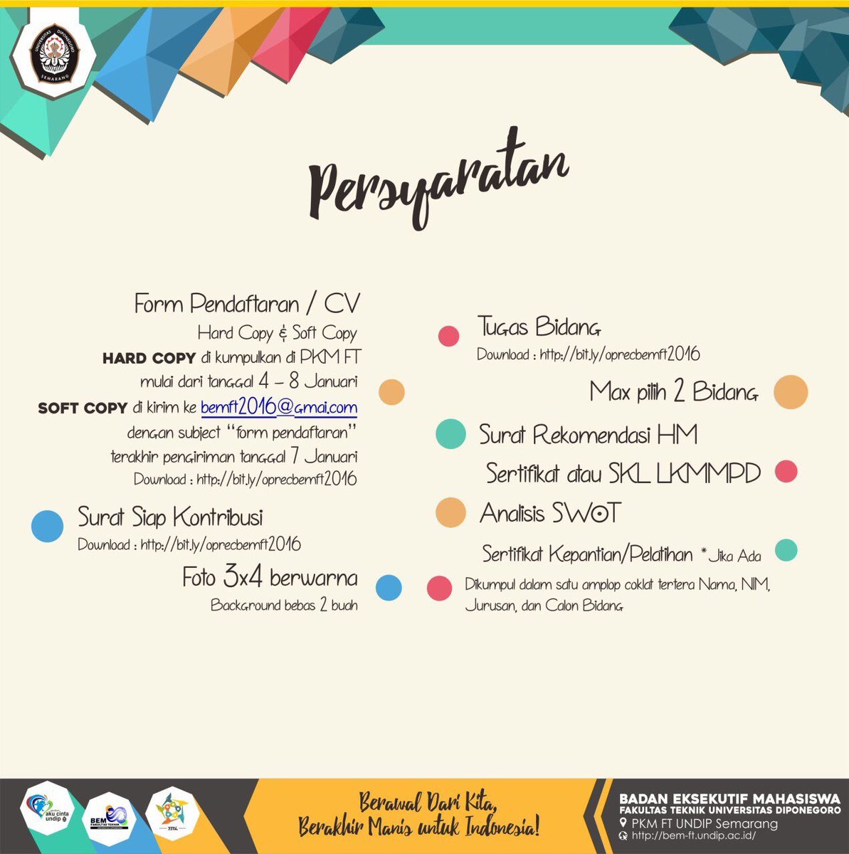 BEM FT Undip tweet media