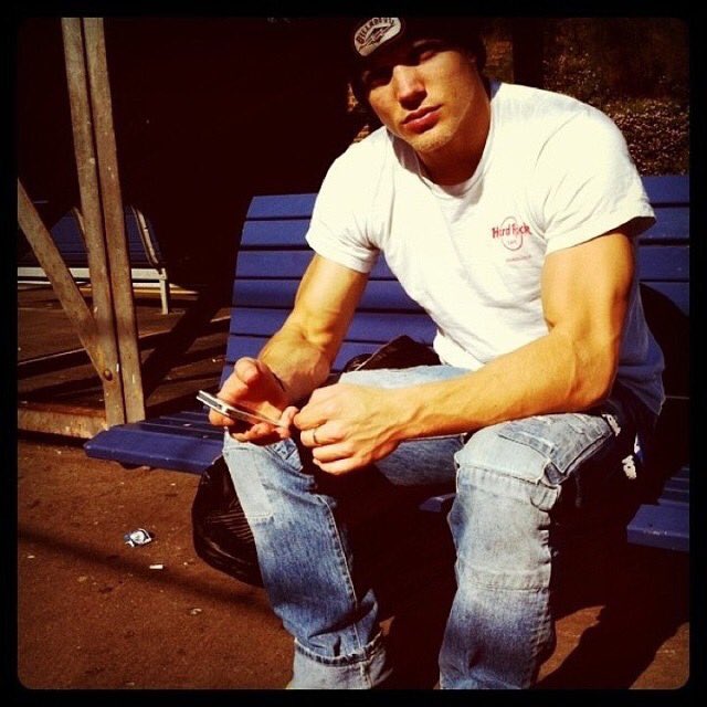 Bus stop, bus goes, she stays, love grows. #undermyumbrella