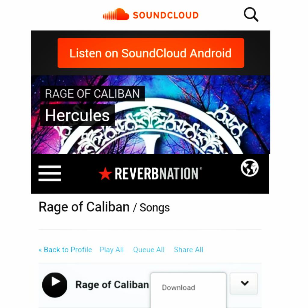 @YulindaMelaniH Out now! Please cek (new single track) kami ya - m.soundcloud.com/user-667527033…
- reverbnation.com/rageofcaliban5…