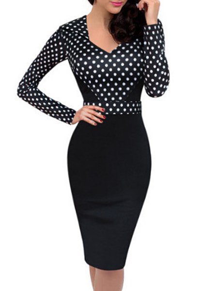 herfancythings's tweet image. Color Block Polka Dot Delightful Bodycon Dress
fashionmia.com