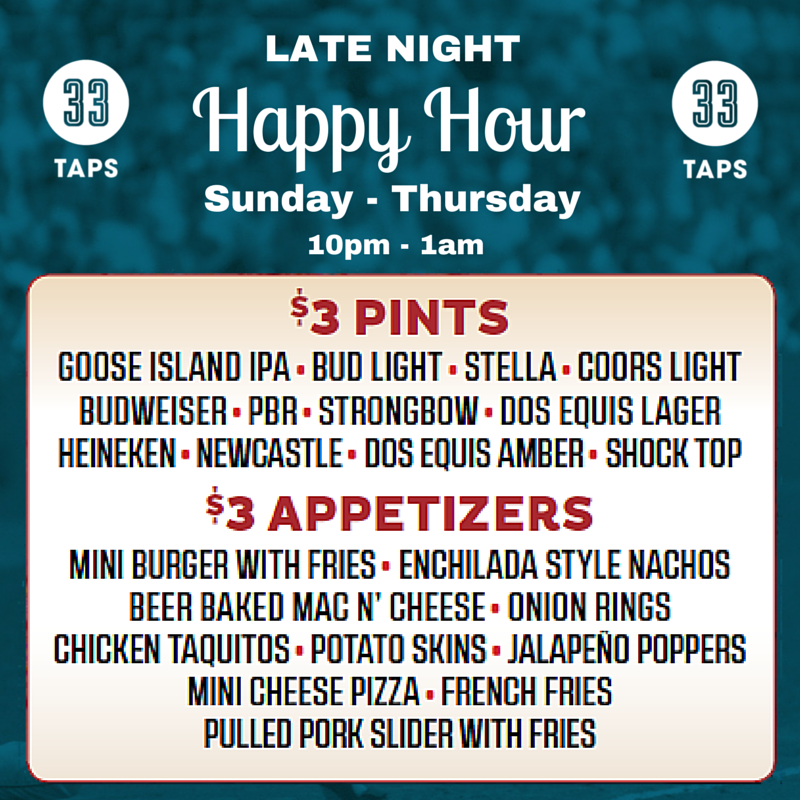 33Taps's tweet photo. Our late night #happyHour kicks off at 10pm, come have one with us!
#33TapsLA https://t.co/uv2DKJ3G7j
