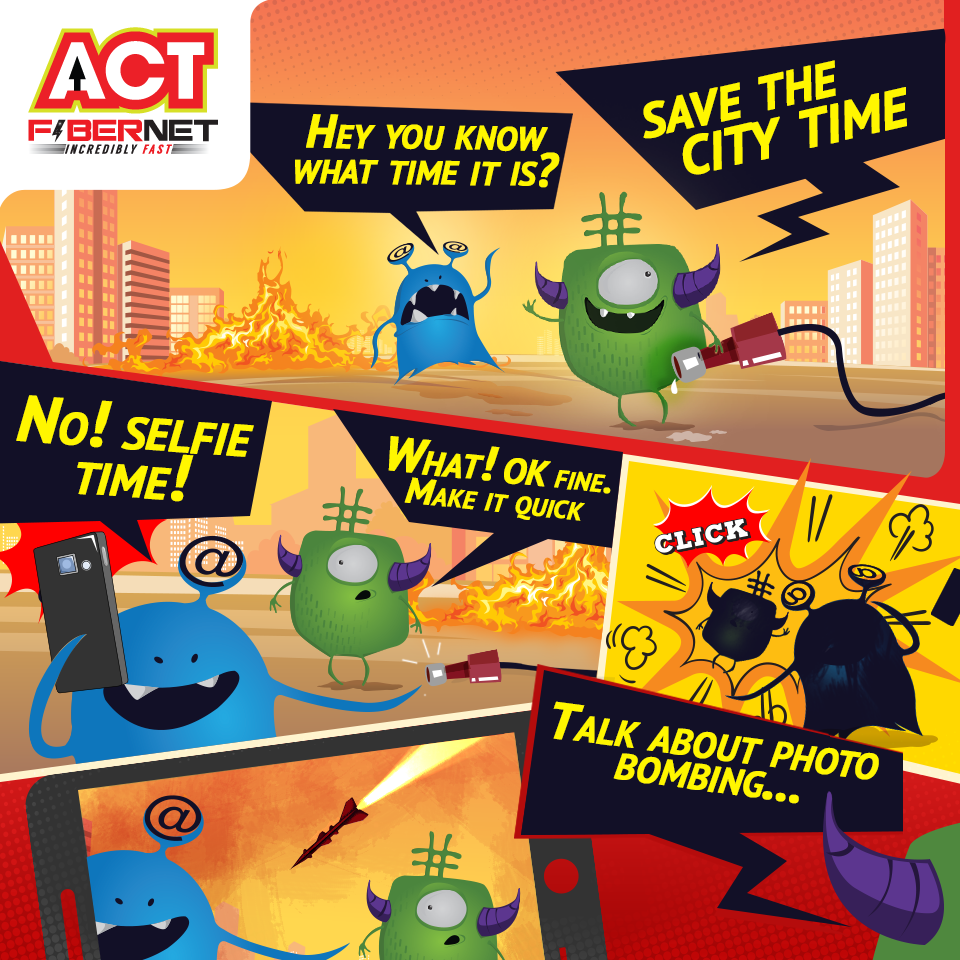 ACTFibernet's tweet photo. Itโs always a riot when these two get together.
#CaptainHashtag and #TheAtTheRate #Photobombing https://t.co/vuCYqIp6KX