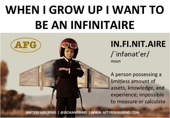 ilovezacom's tweet photo. I want to be an #Infinitaire #limitless #immeasurable #assets #knowledge #experience #newword #AfterFajrGrind https://t.co/FkomsvvY5p