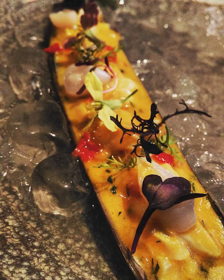 CalaguaEloy's tweet photo. CEBICHE DE NAVAJAS AHUMADAS AL AJI AMARILLO...BIEN PERUANO!! https://t.co/QarVJlHC63