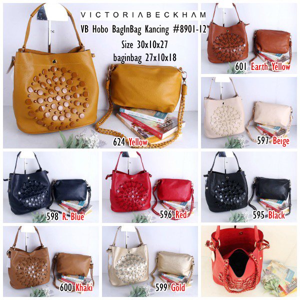 HaneuRahman's tweet photo. Rp 270rb Victoria beckham hobo baginbag kancing mentos studed 30x10x27cm/27x10x17cm Semi premium,ship jkt. https://t.co/M4fo59VaSa