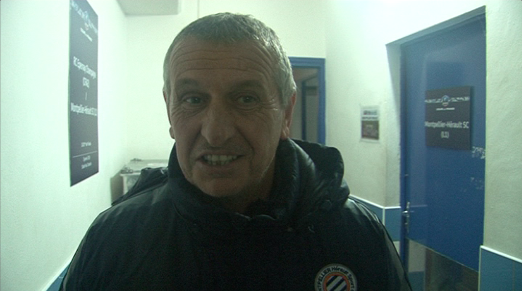 MontpellierHSC's tweet photo. [Vidéo] La réaction de Pascal Baills et le cri de la victoire après #RCECMHSC https://t.co/lV9RAiGbYM #MHSC https://t.co/YTwEzi9Yef