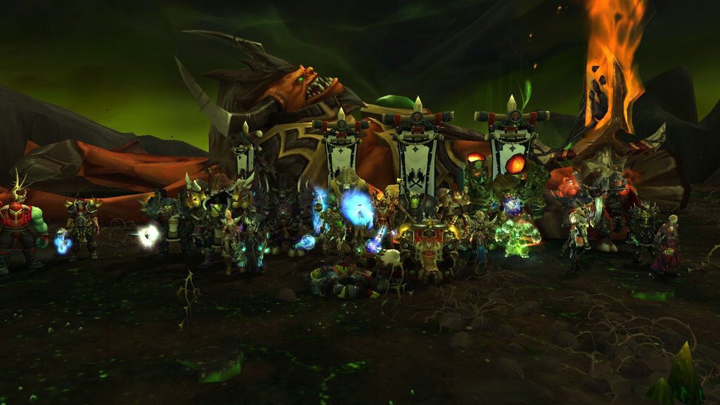PrideOfTheFalln's tweet photo. In our spare time we slay demons. Thanks to everyone who came and helped! #GuildAchievement https://t.co/m3J6E626I5