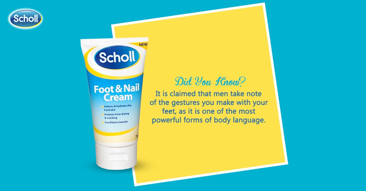 Use Scholl Foot &amp; Nail Cream regularly so your #FabFeet look flawless on your next date. Buy:bit.ly/1lRXxr7