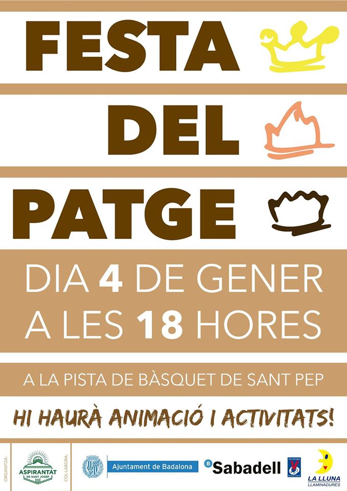 culturaBDN's tweet photo. Avui #festadelpatge #aspriantat #badalona #missatgeriareial #animacioactivitats #4degener Pavelló Basquet St Josep https://t.co/2fzXipRIV6