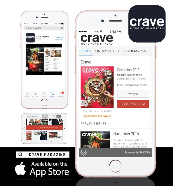 Read Crave with the tap of your finger now!  apple.co/1PHkLvu, powered by <a href="/mobilemagzter/">Magzter</a>
