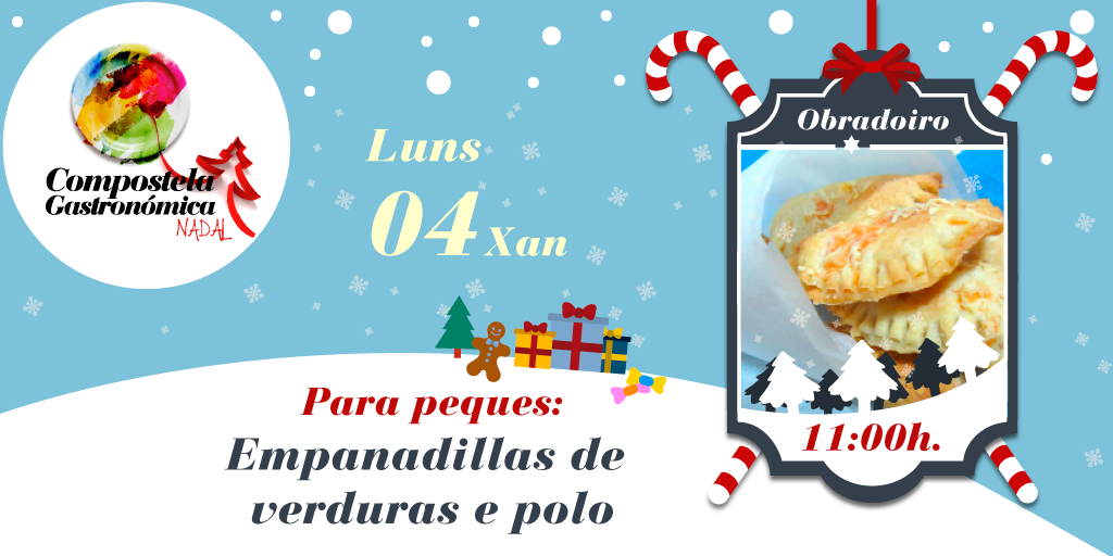ComposGastro's tweet photo. 🔔  En 1/2 hora comeza o obradoiro para peques: "Empanadillas de verduras e polo" https://t.co/PDM0a9fupZ https://t.co/NG0NdzSPZW