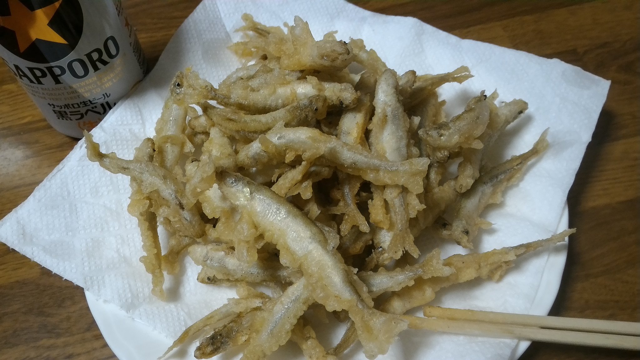 Fishingmasterbxb 今日のワカサギ釣果を天ぷらに なまら美味しい W B T Co Myitcgaqki Twitter